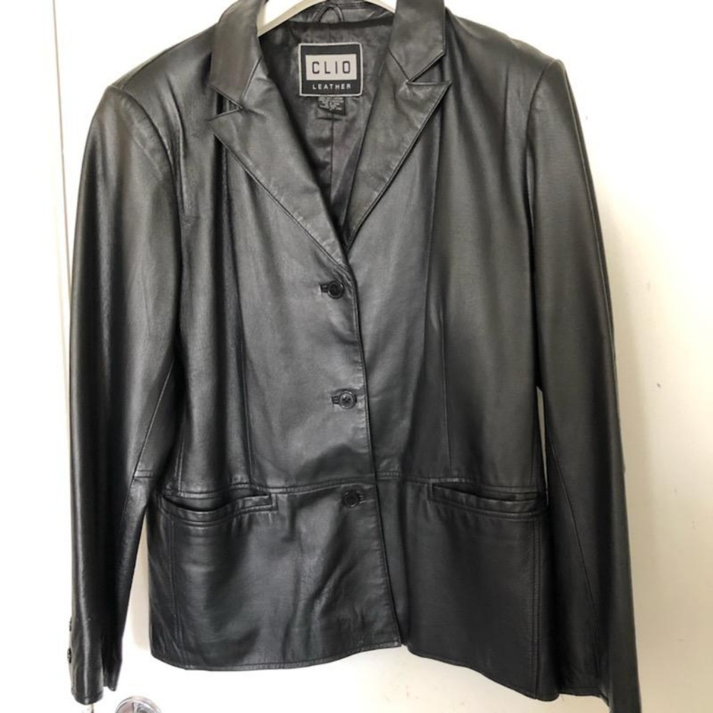Clio Leather Blazer